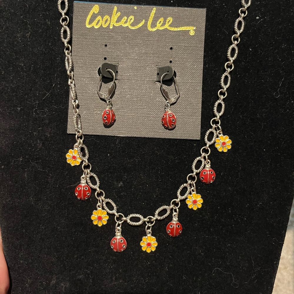 Cookie lee necklace and earrings